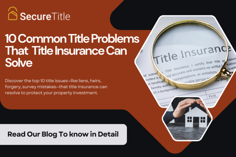 10 Common Title Problems That Title Insurance Can Solve