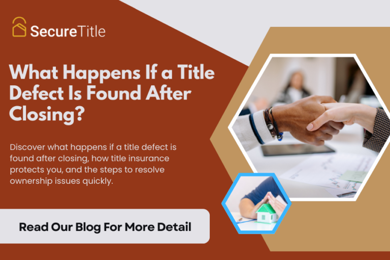 What Happens If a Title Defect Is Found After Closing