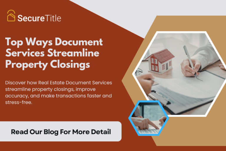 Top Ways Document Services Streamline Property Closings