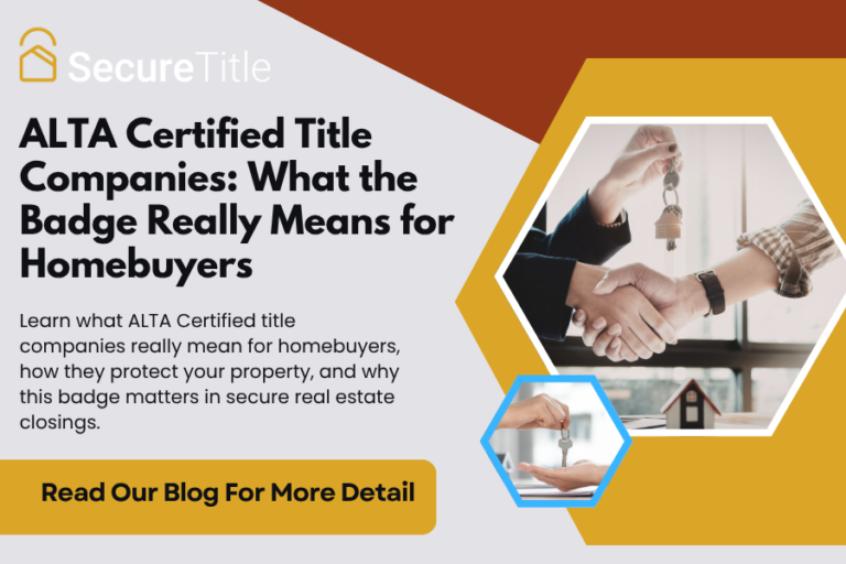 ALTA Certified Title Companies: What the Badge Really Means for Homebuyers